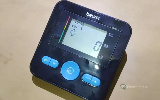 ¿Qué es el error E4 en tensiómetro Beurer?